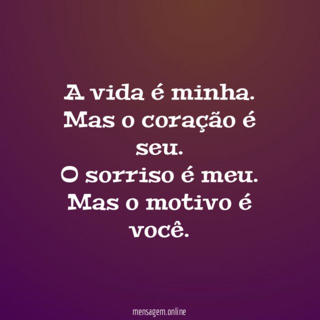A vida é minha