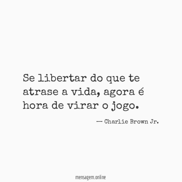 Se libertar do que te atrase a vida