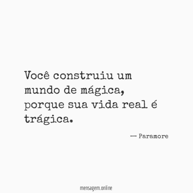 Você construiu um mundo de mágica