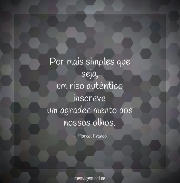 Por mais simples que seja
