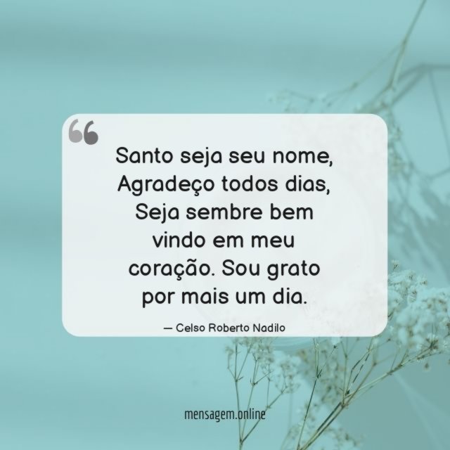 Santo seja seu nome