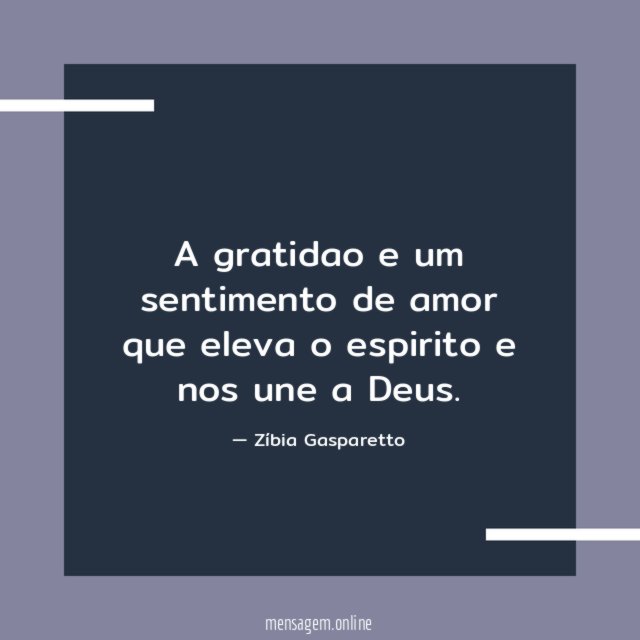 A gratidao e um sentimento de amor que