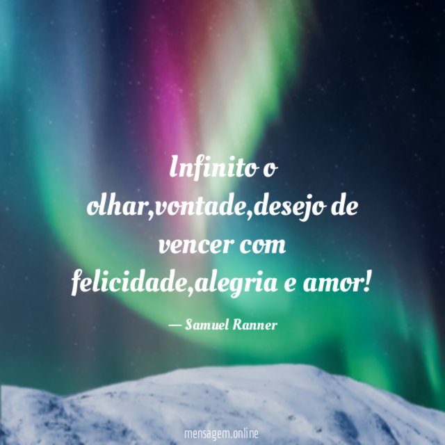 Infinito o olhar