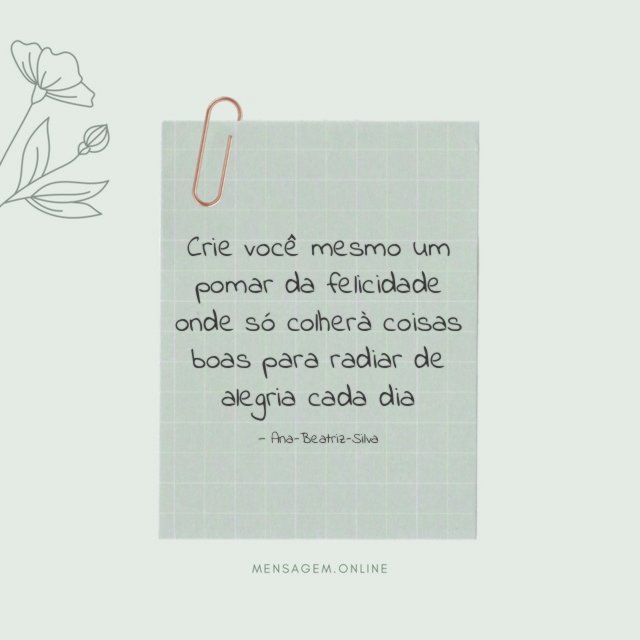 Crie você mesmo um pomar da felicidade onde