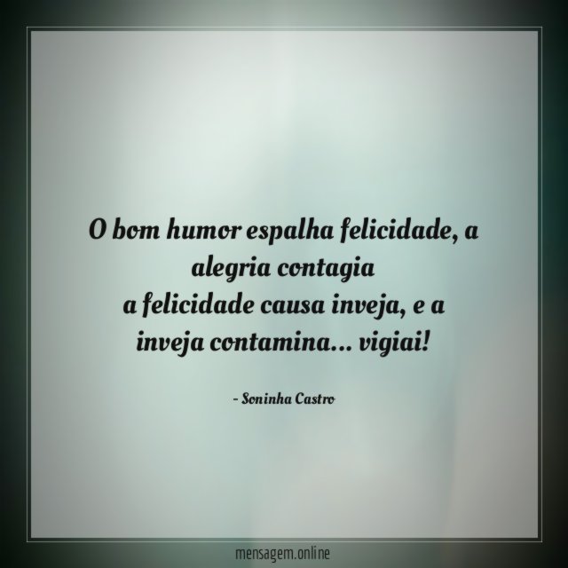 O bom humor espalha felicidade