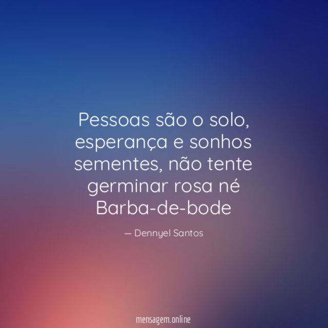 Pessoas são o solo