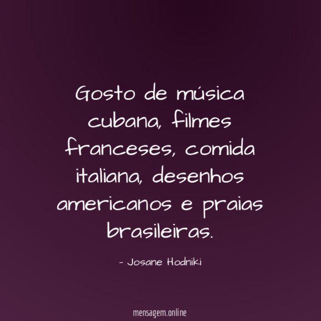 Gosto de música cubana