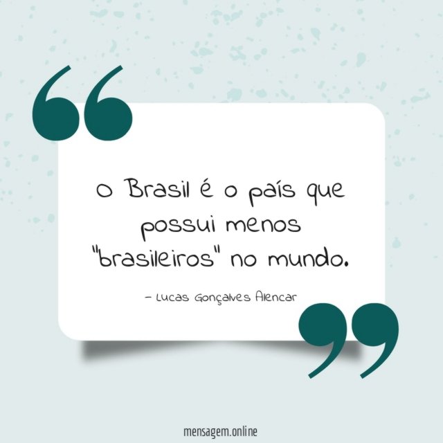 O Brasil é o país que possui menos "brasileiros" no mundo