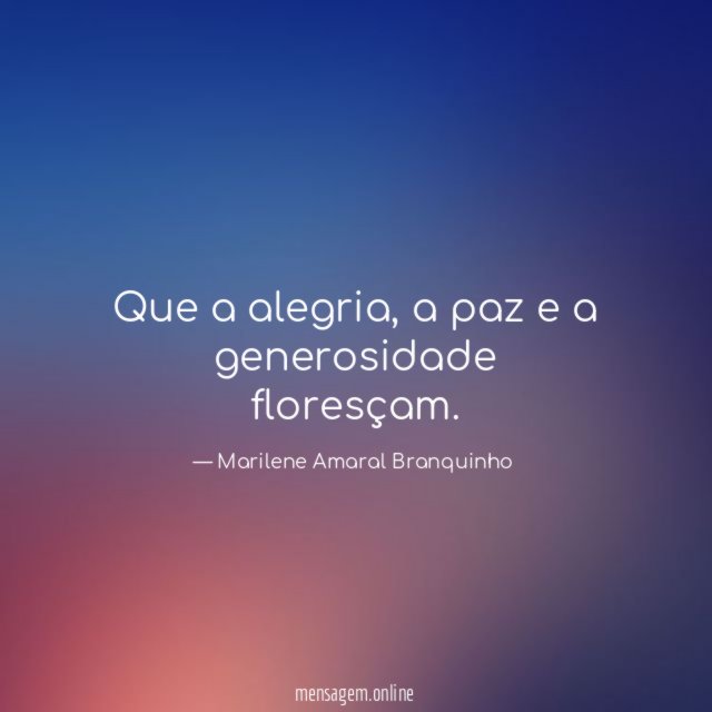 Que a alegria