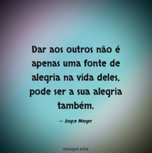 Dar aos outros não é apenas uma fonte