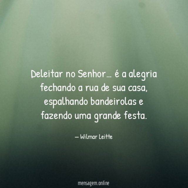 Deleitar no Senhor