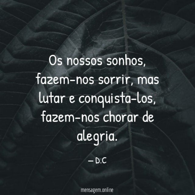Os nossos sonhos