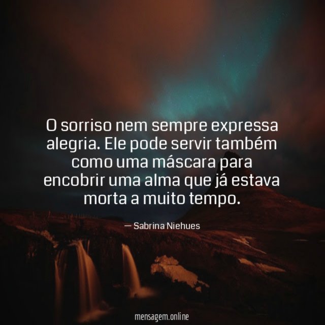 O sorriso nem sempre expressa alegria