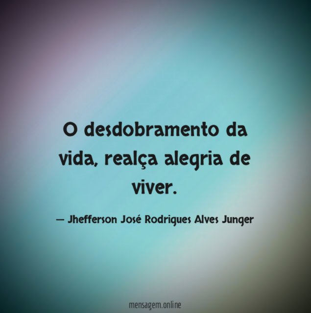 O desdobramento da vida