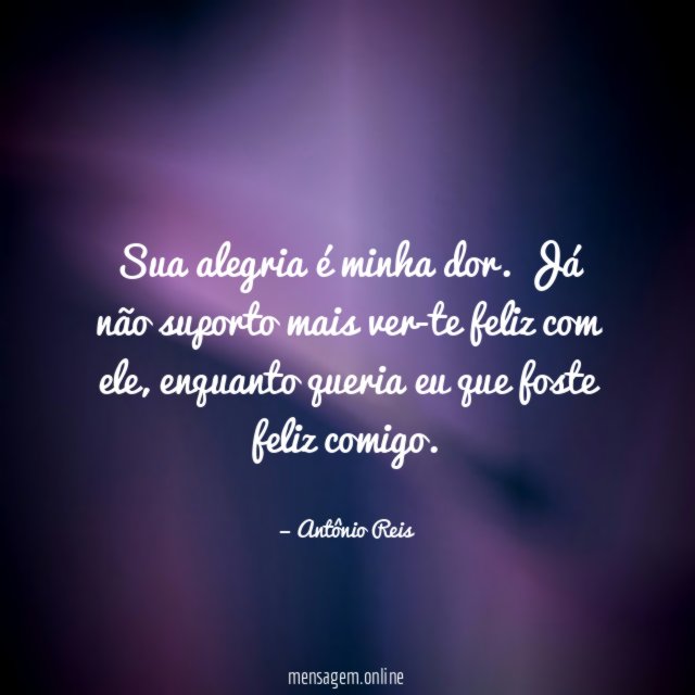 Sua alegria é minha dor