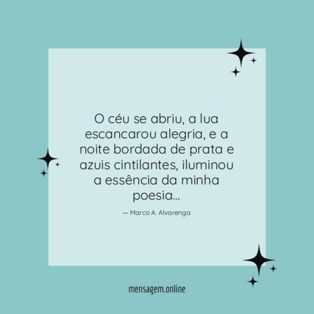 O céu se abriu