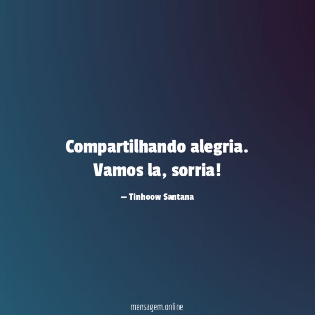 Compartilhando alegria