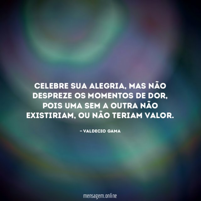 Celebre sua alegria