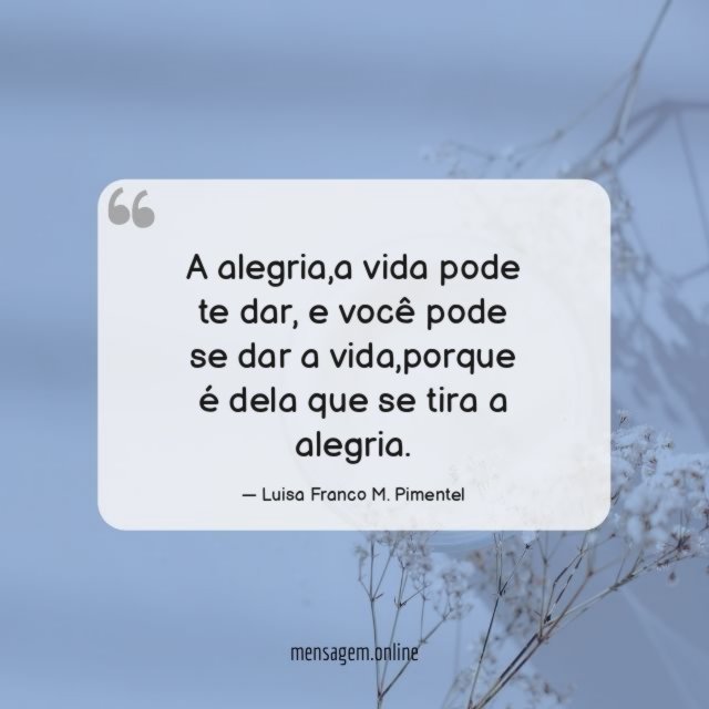 A alegria