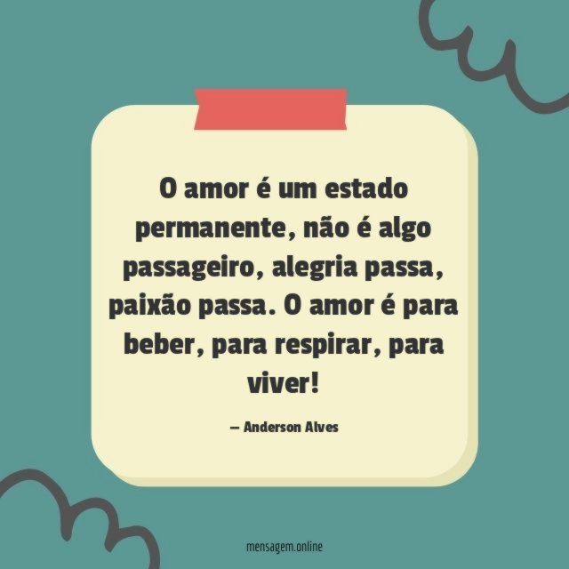 O amor é um estado permanente