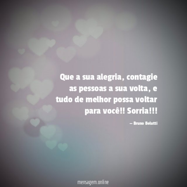 Que a sua alegria