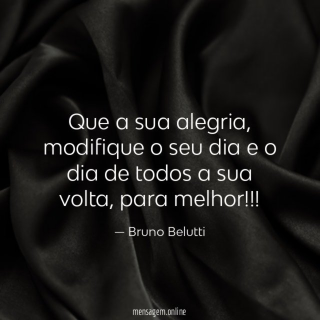 Que a sua alegria