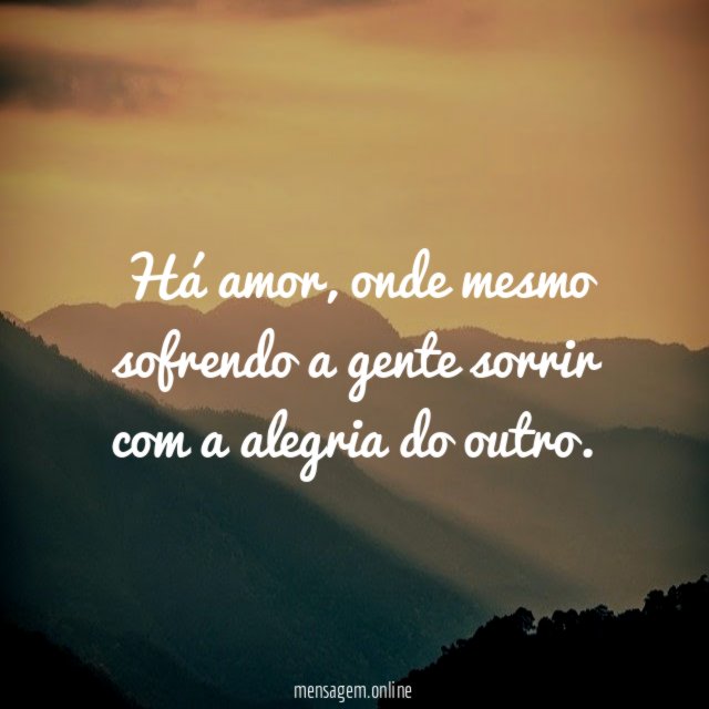 Há amor