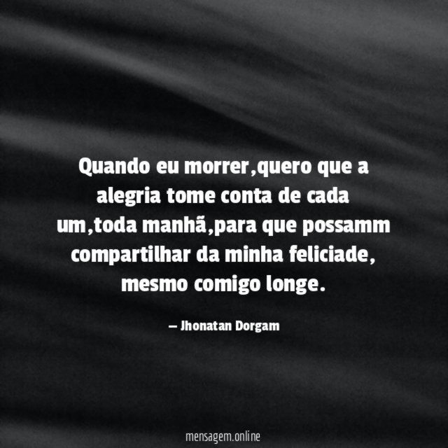 Quando eu morrer