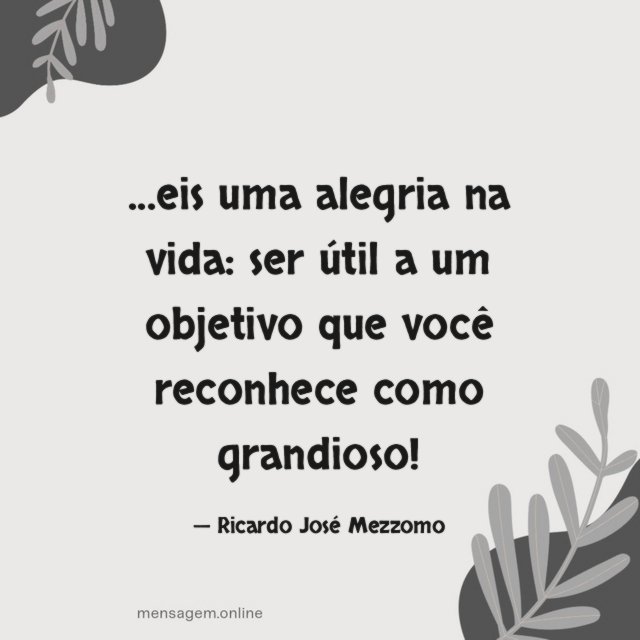 eis uma alegria na vida