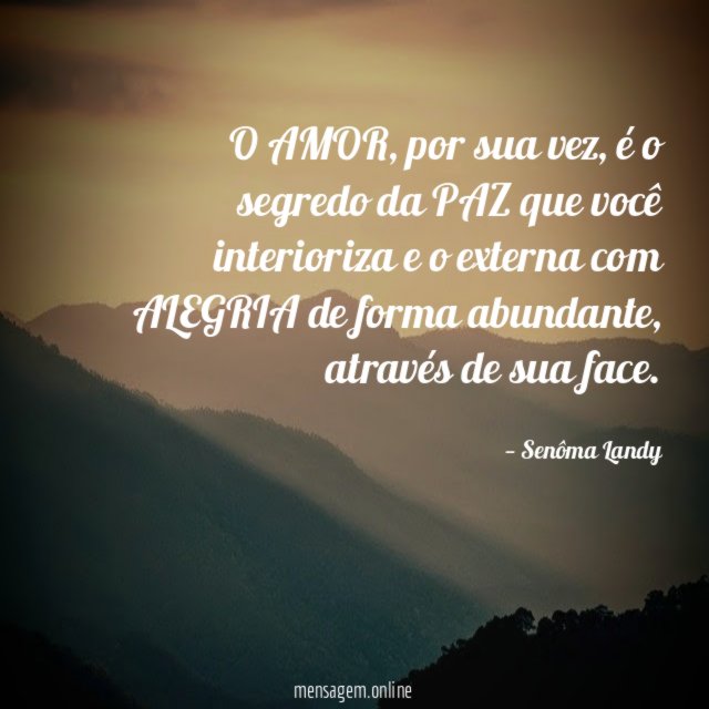 O AMOR