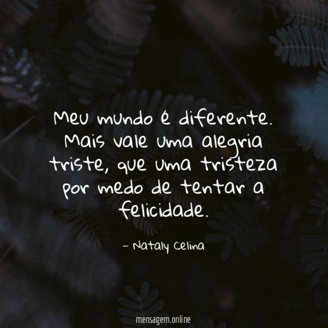 Meu mundo é diferente
