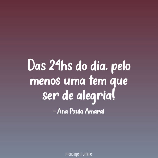 Das 24hs do dia