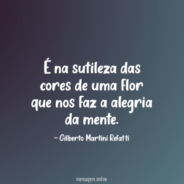 É na sutileza das cores de uma flor