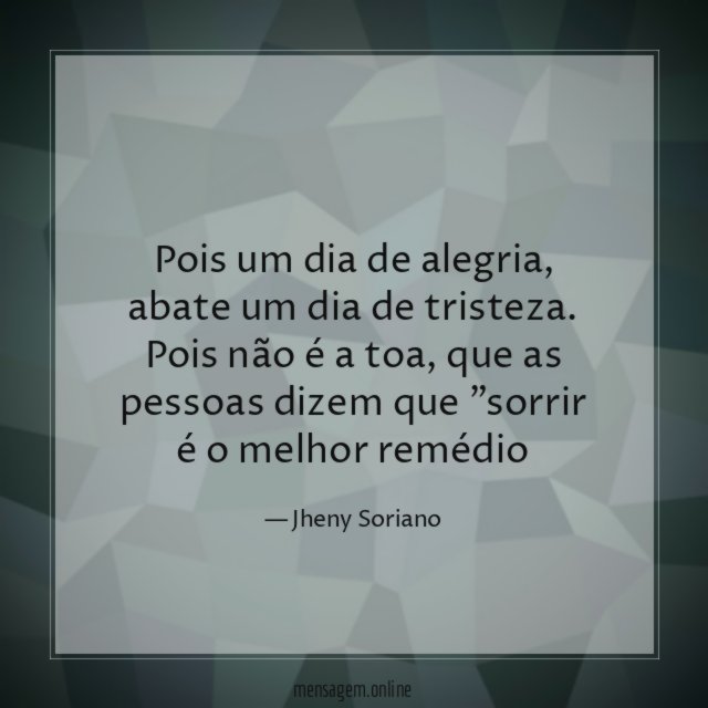 Pois um dia de alegria