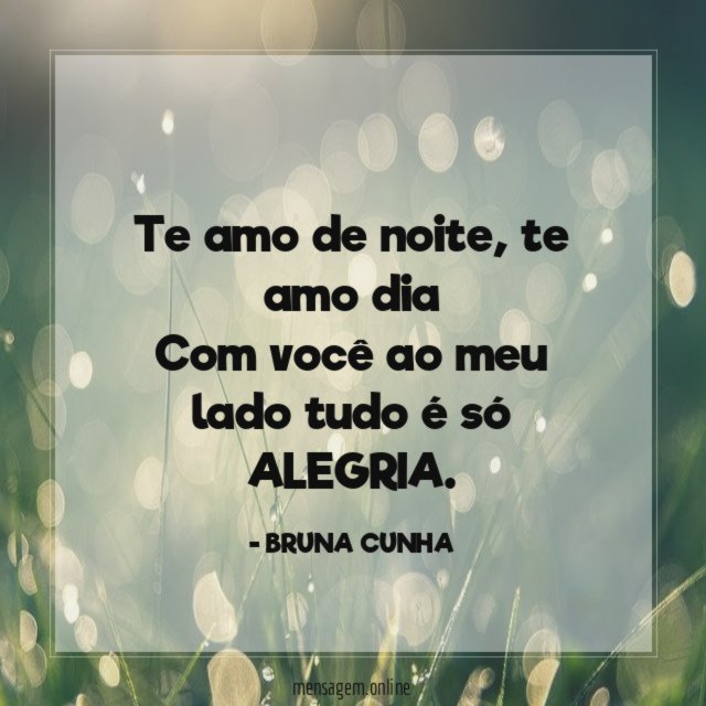 Te amo de noite