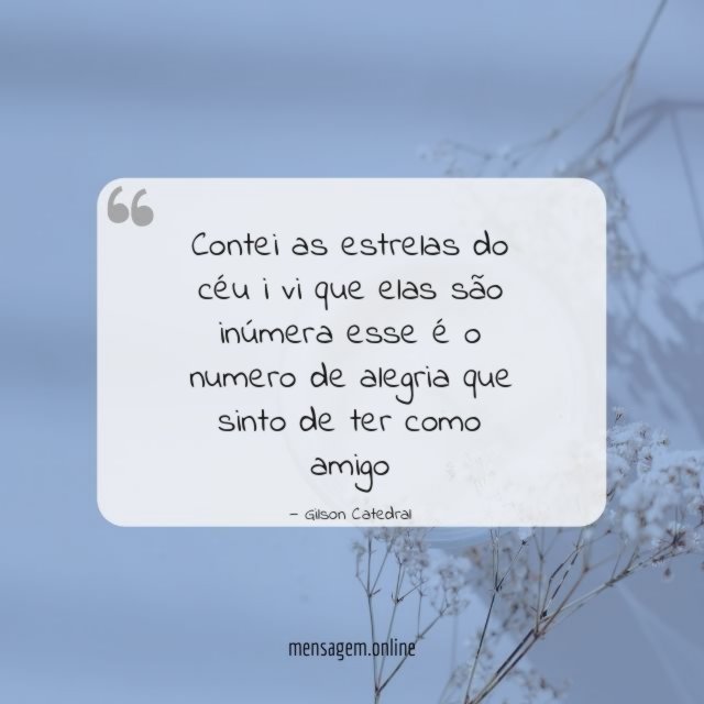 Contei as estrelas do céu i vi que