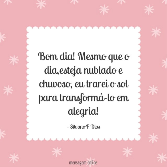 Bom dia