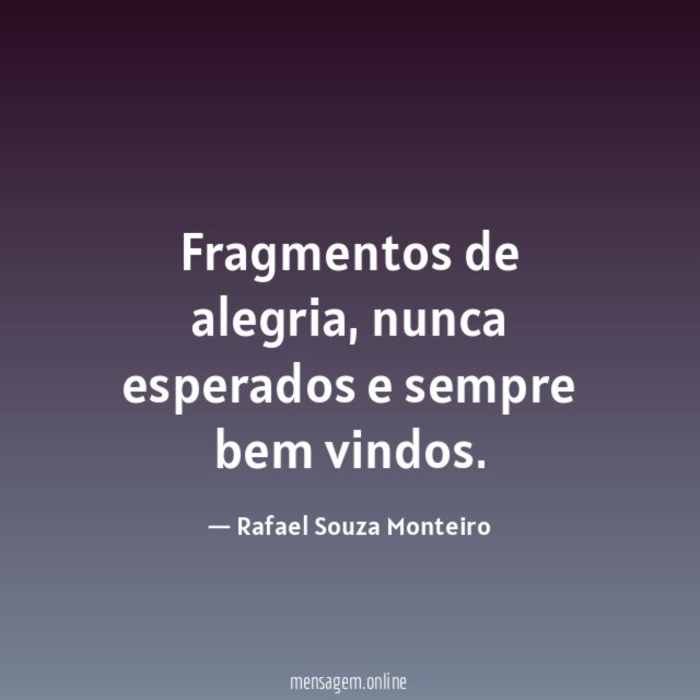 Fragmentos de alegria
