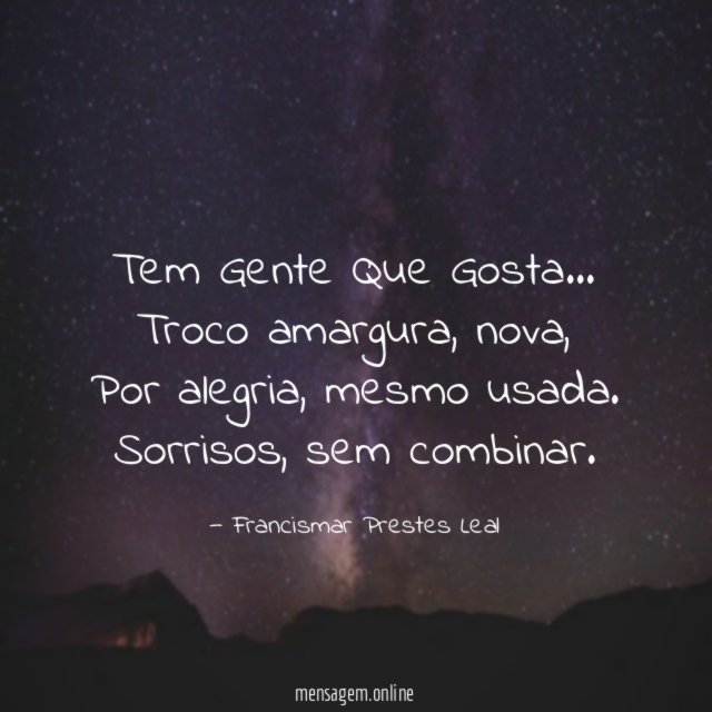 Tem Gente Que Gosta…