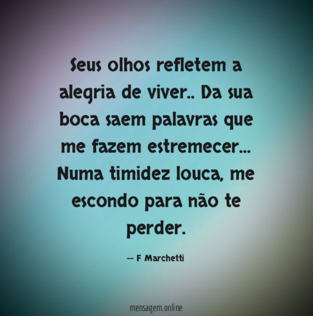 Seus olhos refletem a alegria de viver