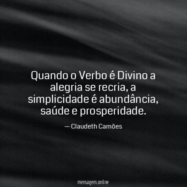 Quando o Verbo é Divino a alegria se recria