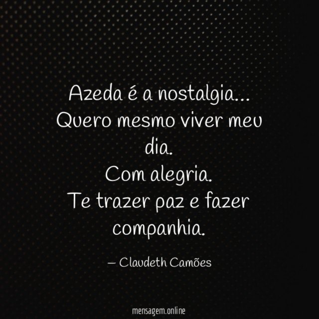 Azeda é a nostalgia
