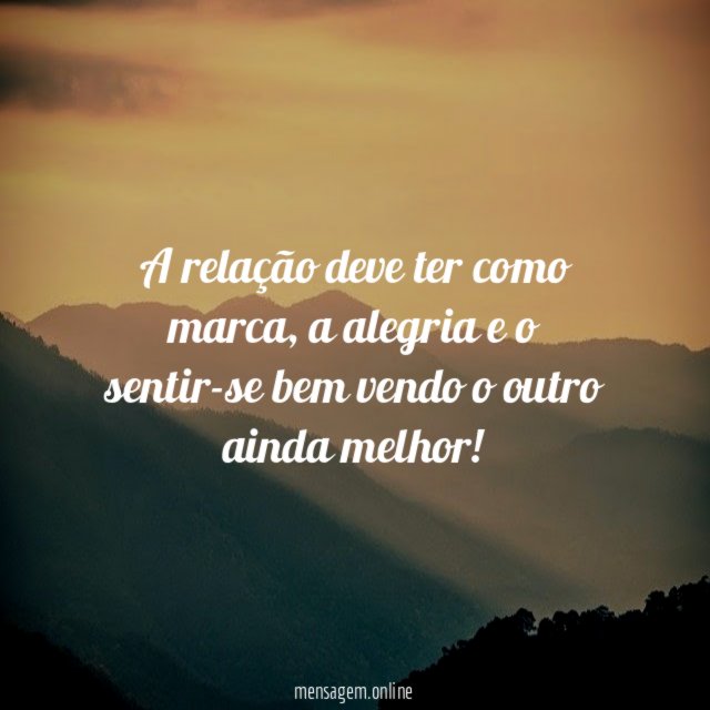 A relação deve ter como marca