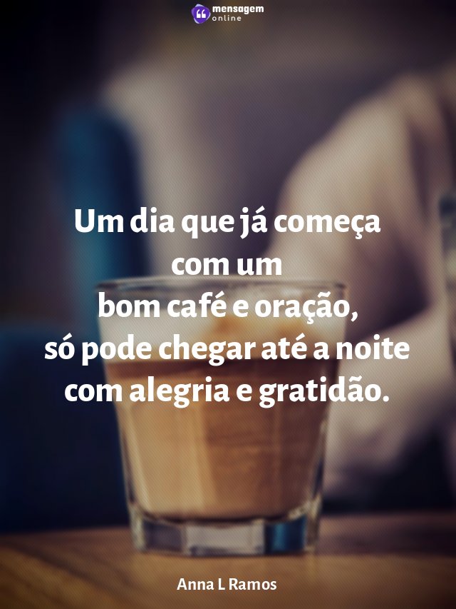 Um dia que já começa com um bom café