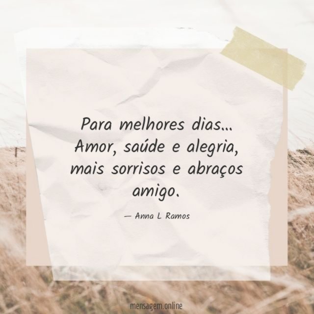Para melhores dias