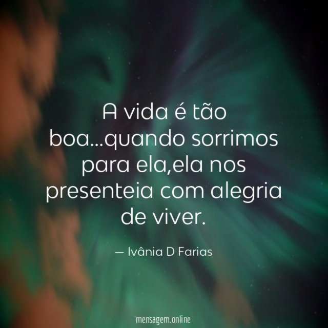 A vida é tão boa