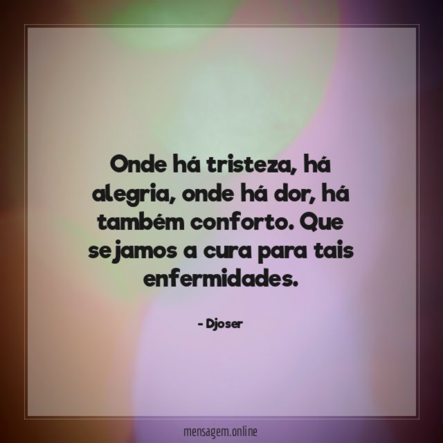 Onde há tristeza