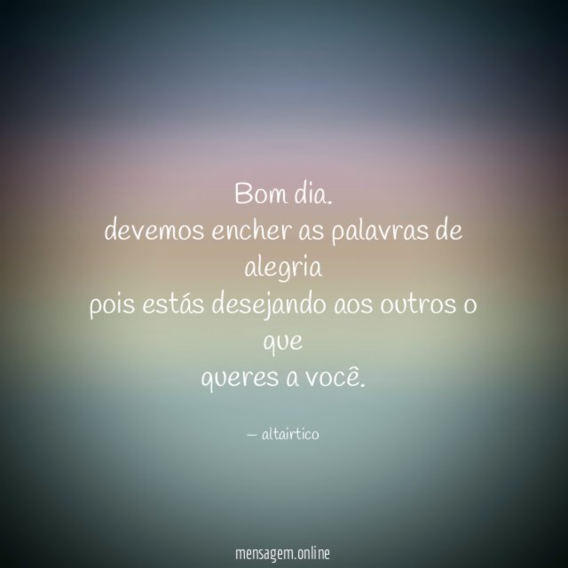 Bom dia
