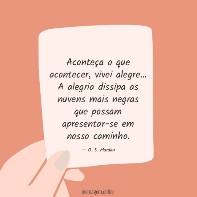 Aconteça o que acontecer