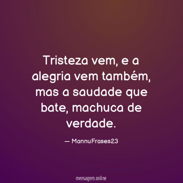 Tristeza vem